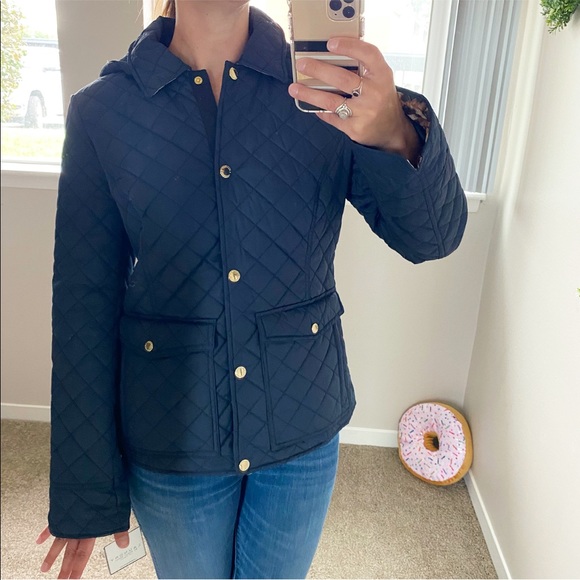 Laundry By Shelli Segal Jackets & Blazers - Laundry Navy blue quilted jacket size medium NWT